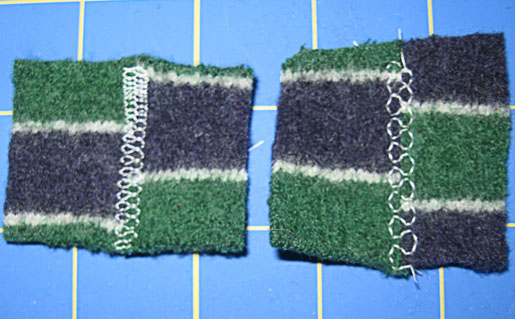 short and long stitches