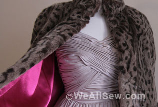 DIY Lined Faux Fur Capelet