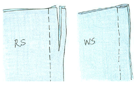 jo's summer skirt recipe - giant french seam illustrations