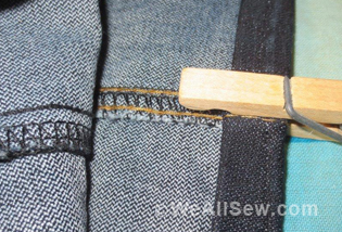 jeans hem