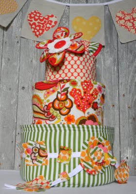 Fabric baby cake