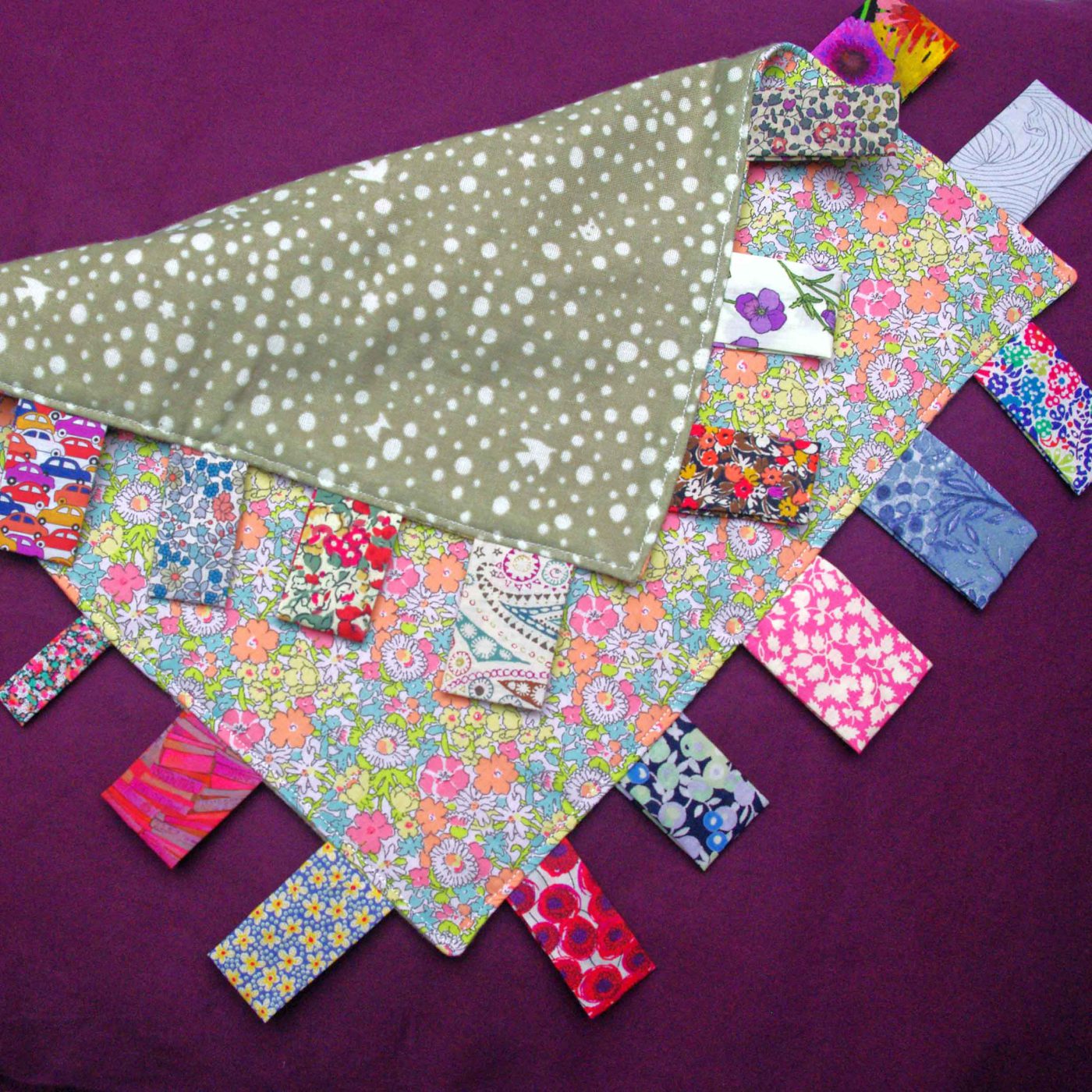 Baby blanket with tags