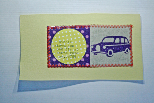 Luggage Tag by Nicole - free tutorial