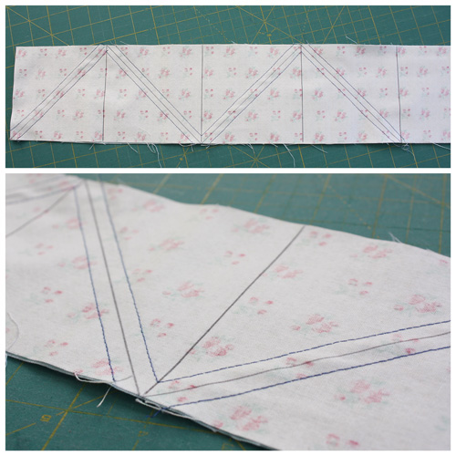 marked seam allowances for HST
