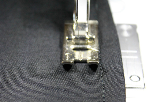 stitch again parallel to the edge