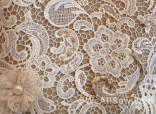 Lace Over Burlap - Beach Bound Tote