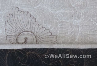 DIY Silk Clutch with Bobbin Work Quilting