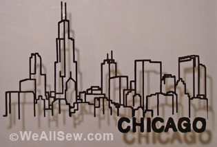DIY Chicago Skyline Shadowbox