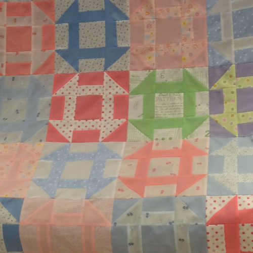 Churn Dash Quilt Block - WeAllSew