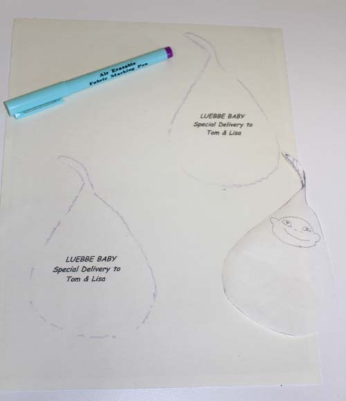 print label or message on fabric