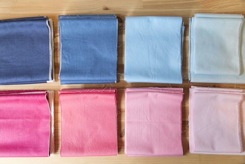 cut fabric strips