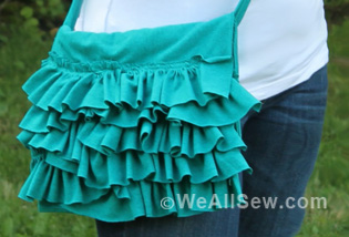 DIY Ruffled Bag