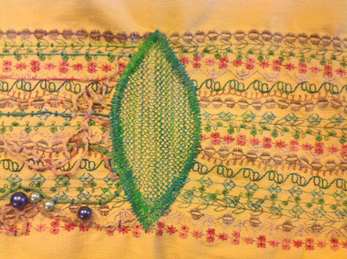 stitched gusset