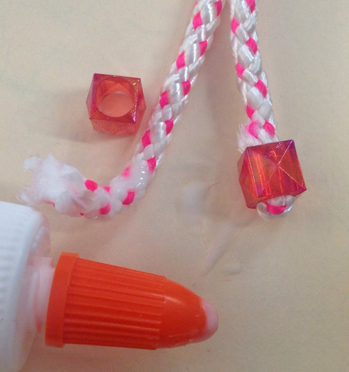 glue beads to cord