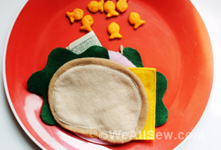 DIY Lunch Money Wallet Bologna Sandwich