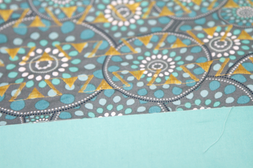 yellow decorative stitches