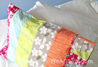 DIY Wedges Pillowcase - Free Tutorial