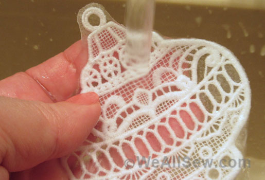 free-standing lace