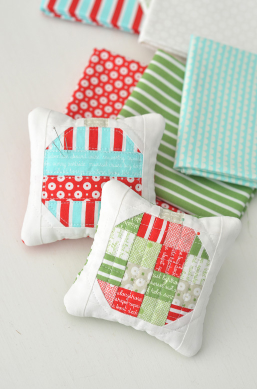 DIY Mini Holiday Ornament Pincushions