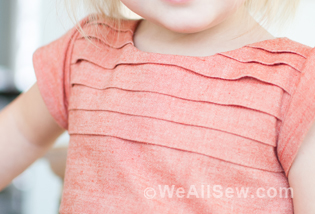pleated bodice sewing tip