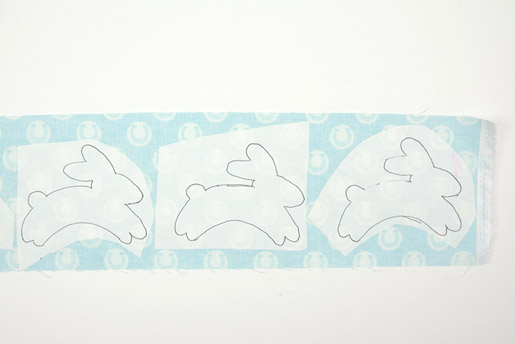 pressing ester template with fusible web