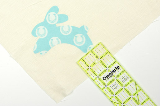 hot to place template on napkin