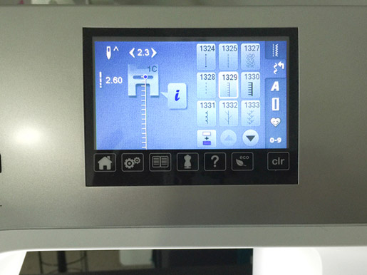 how to select a blanket appliqué stitch on your sewing machine