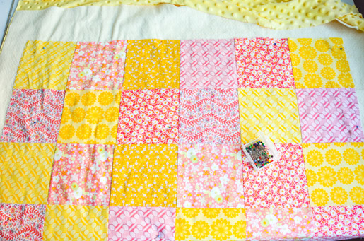 How to make a Minky backed baby quilt