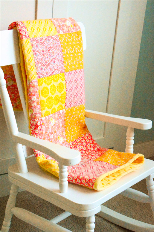 How to make a Minky backed baby quilt