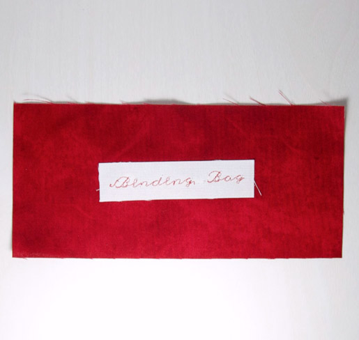 How to sew a binding bag