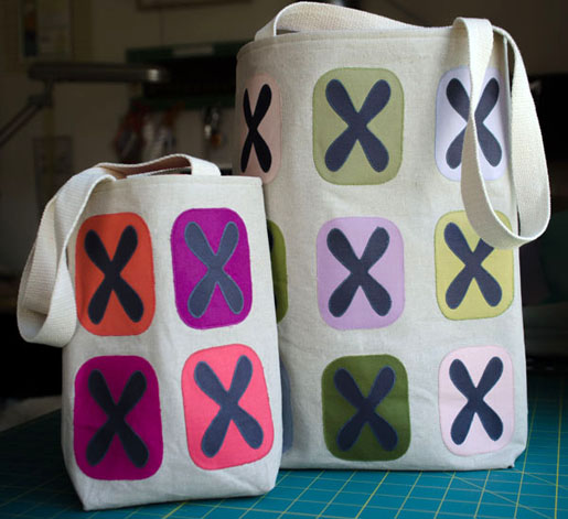 How to make a modern tote bag in two sizes