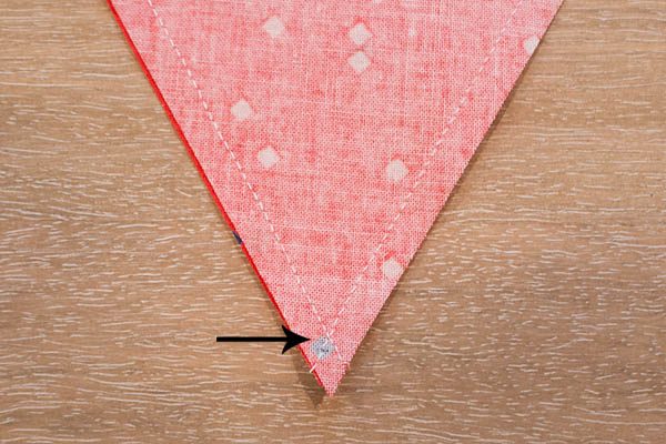BERNINA 4th of July Bunting Tutorial Step 7
