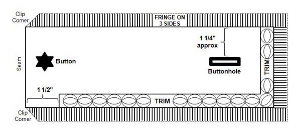 How to Create a Cuff Bracelet, Pattern of Finished Cuff