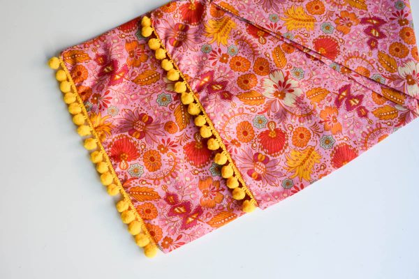 PomPom Scarf Sewing Tutorial-crisp fold