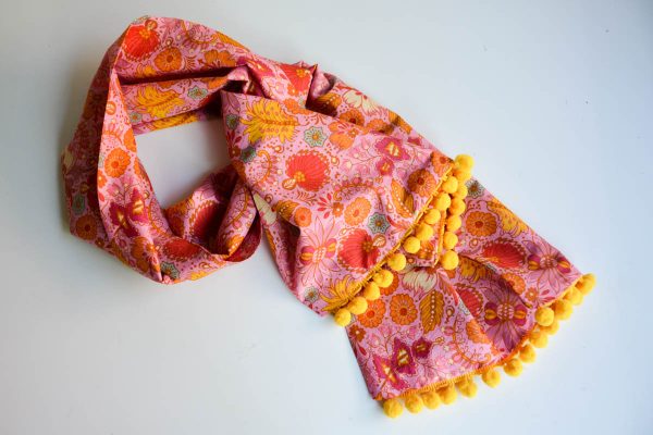BERNINA WeAllSew PomPom Scarf Sewing Tutorial