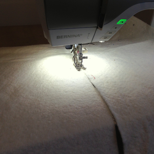 Use scraps of batting for your Silhoucat quilt
