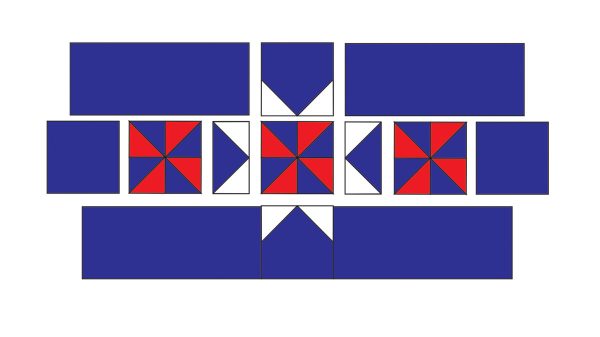 How to Sew a Patriotic Patchwork Tablerunner