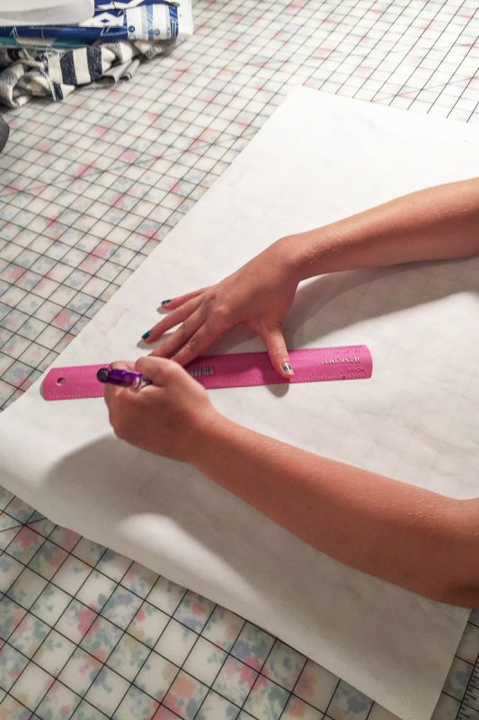 Summer Pillow Sewing Project for kids, helps to teach them basic sewing skills!