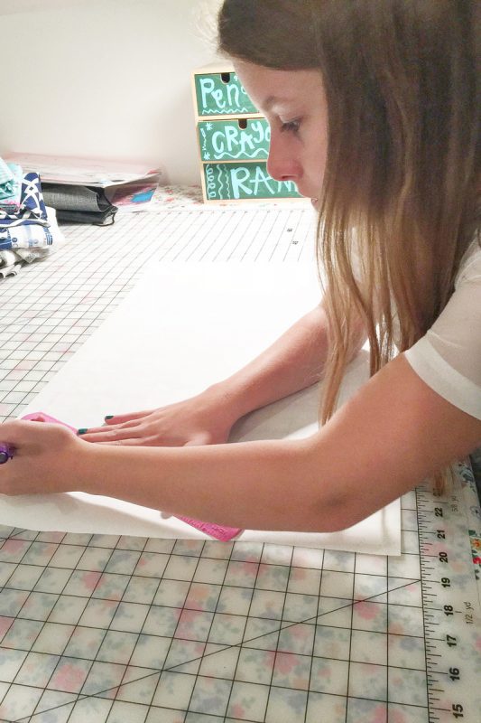 Summer Pillow Sewing Project for kids, helps to teach them basic sewing skills!