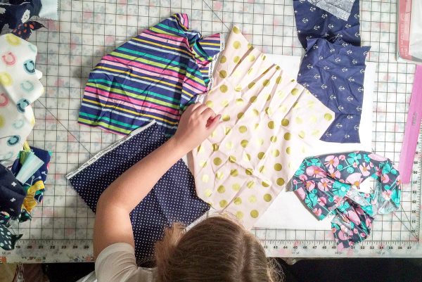 Summer Pillow Sewing Project for kids, helps to teach them basic sewing skills!