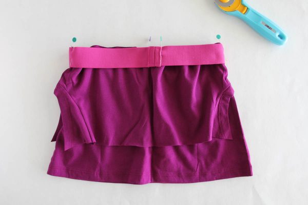Fringe Skirt Sewing Tutorial-Elastic Prep