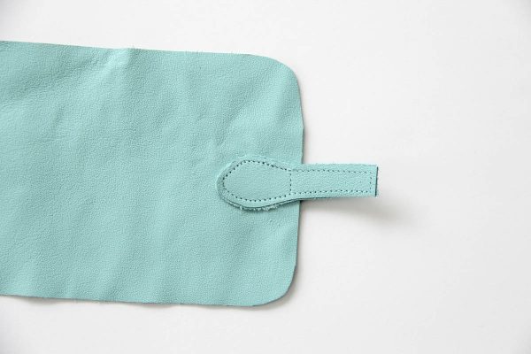 Leather iPhone Purse Tutorial -  Attach Strap to Main Pattern Piece