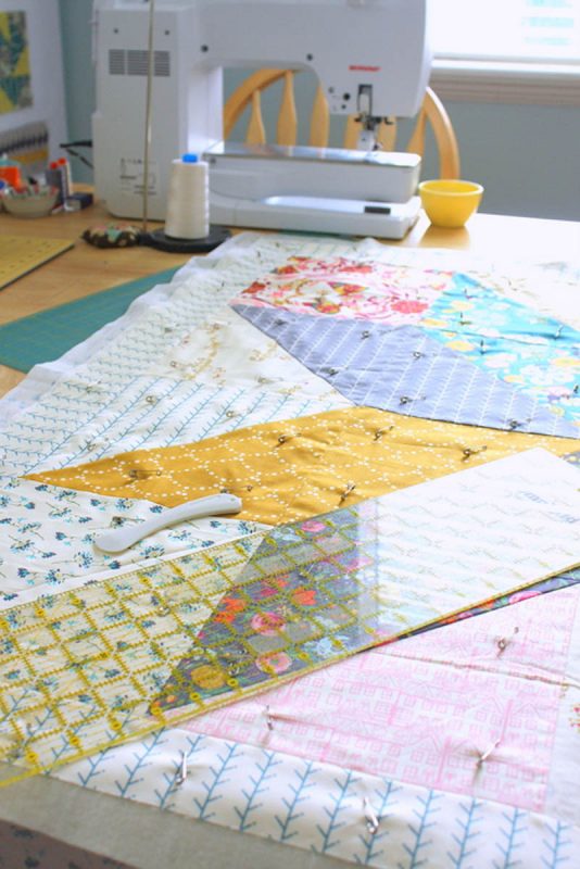Lone Star Baby Quilt Quilt-Along Part II-Basting a Quilt