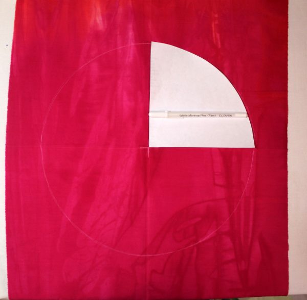 Peace Holiday Wall Hanging Tutorial make the circle pattern