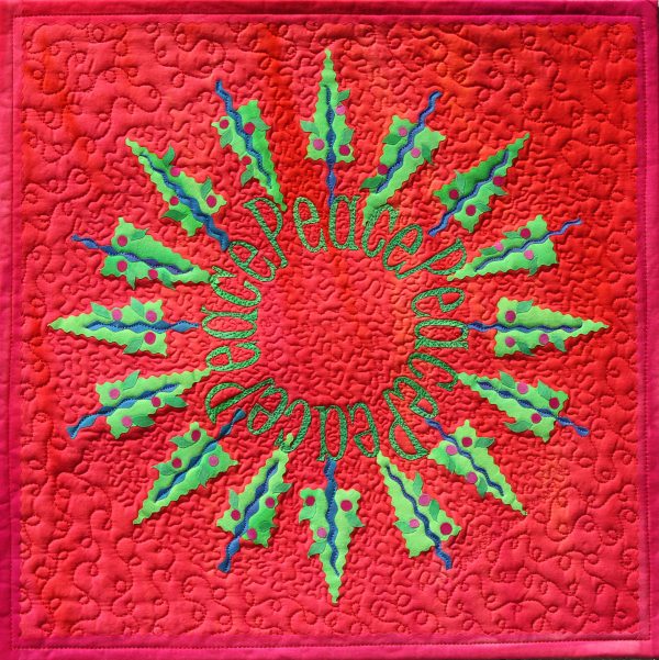 Christmas in July Peace Holiday Wall Hanging Tutorial