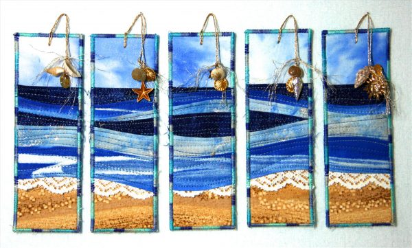 Seascape and Shells Bookmark Tutorial