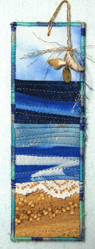 Seascape and Shells Bookmark Tutorial