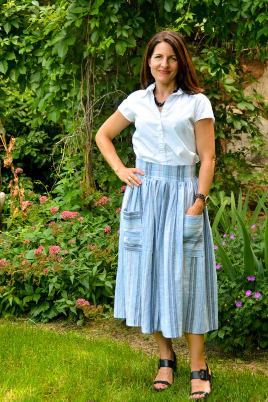 Midi Skirt Tutorial - Finished Skirt