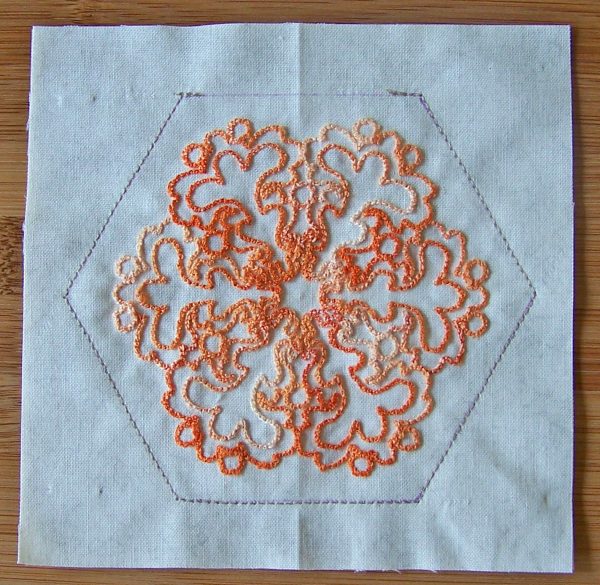 Embroidered Orange Delight Pincushion Tutorial