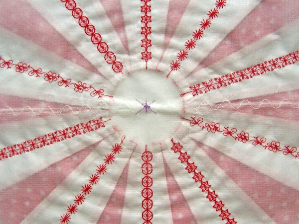 Peppermint Candy patchwork pillow tutorial